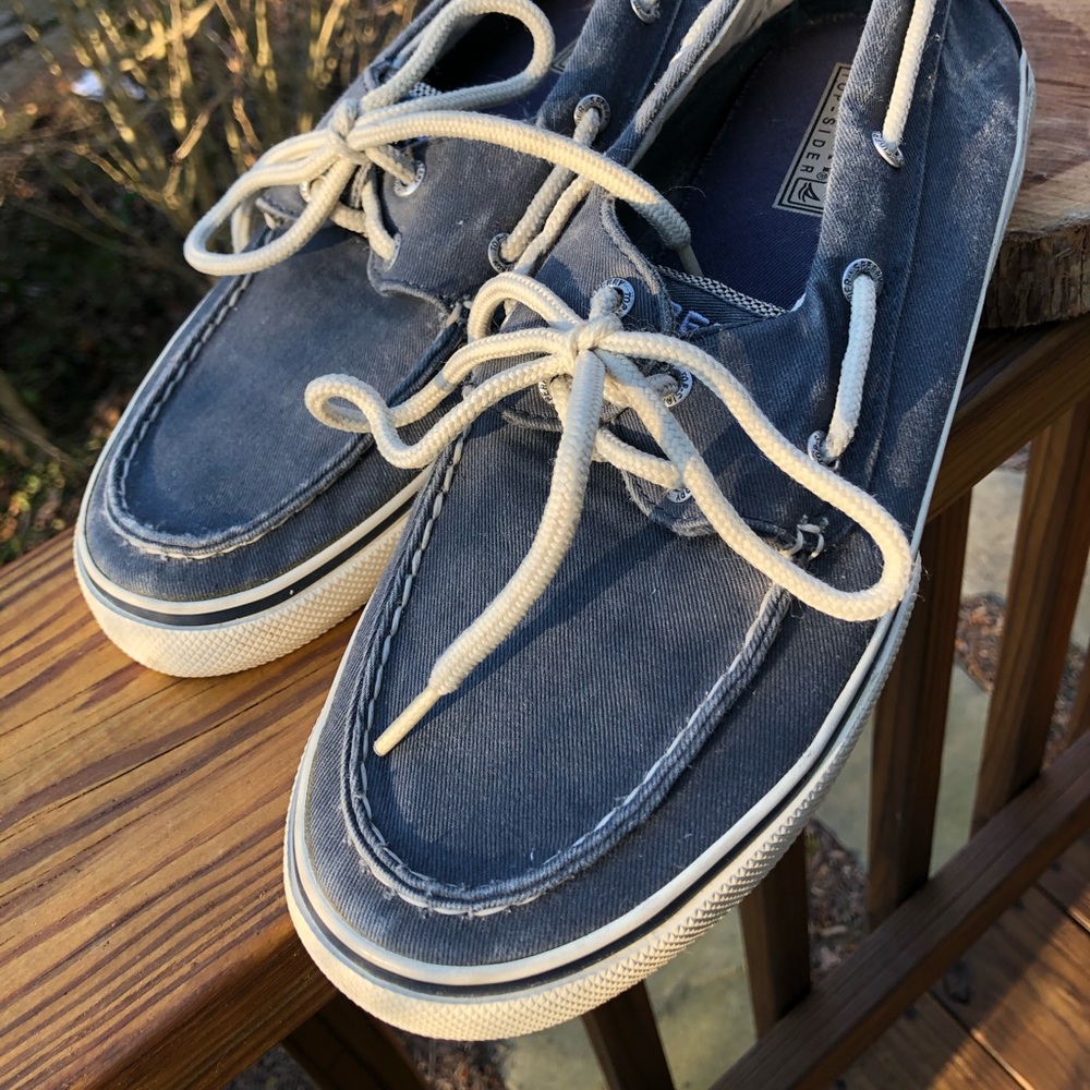 Sperry canvas top-siders.